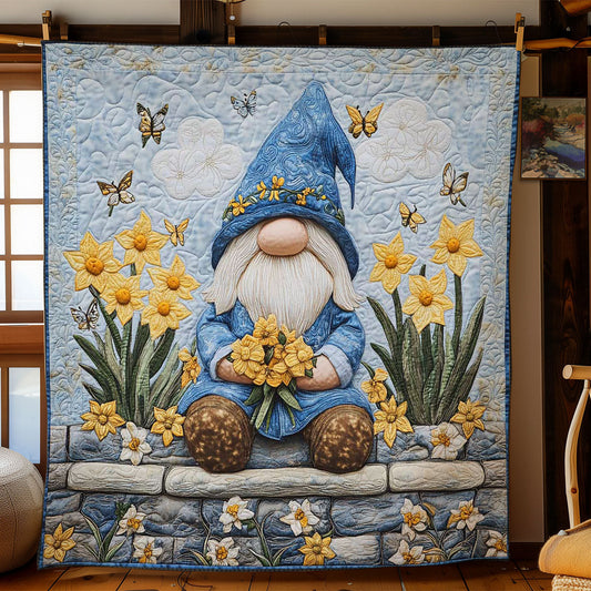 Yellow Blossom Gnome WN0201006CL Quilt