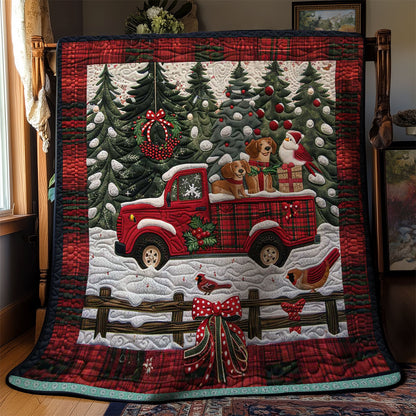 Dachshund Delivery On The Red Truck WN1109013CL Quilt
