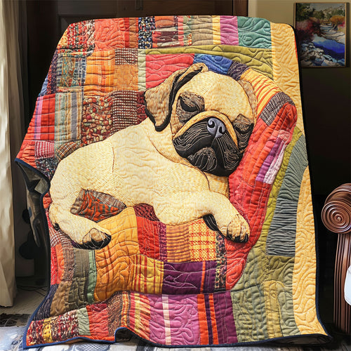 Cute Pug WX0401015CL Quilt