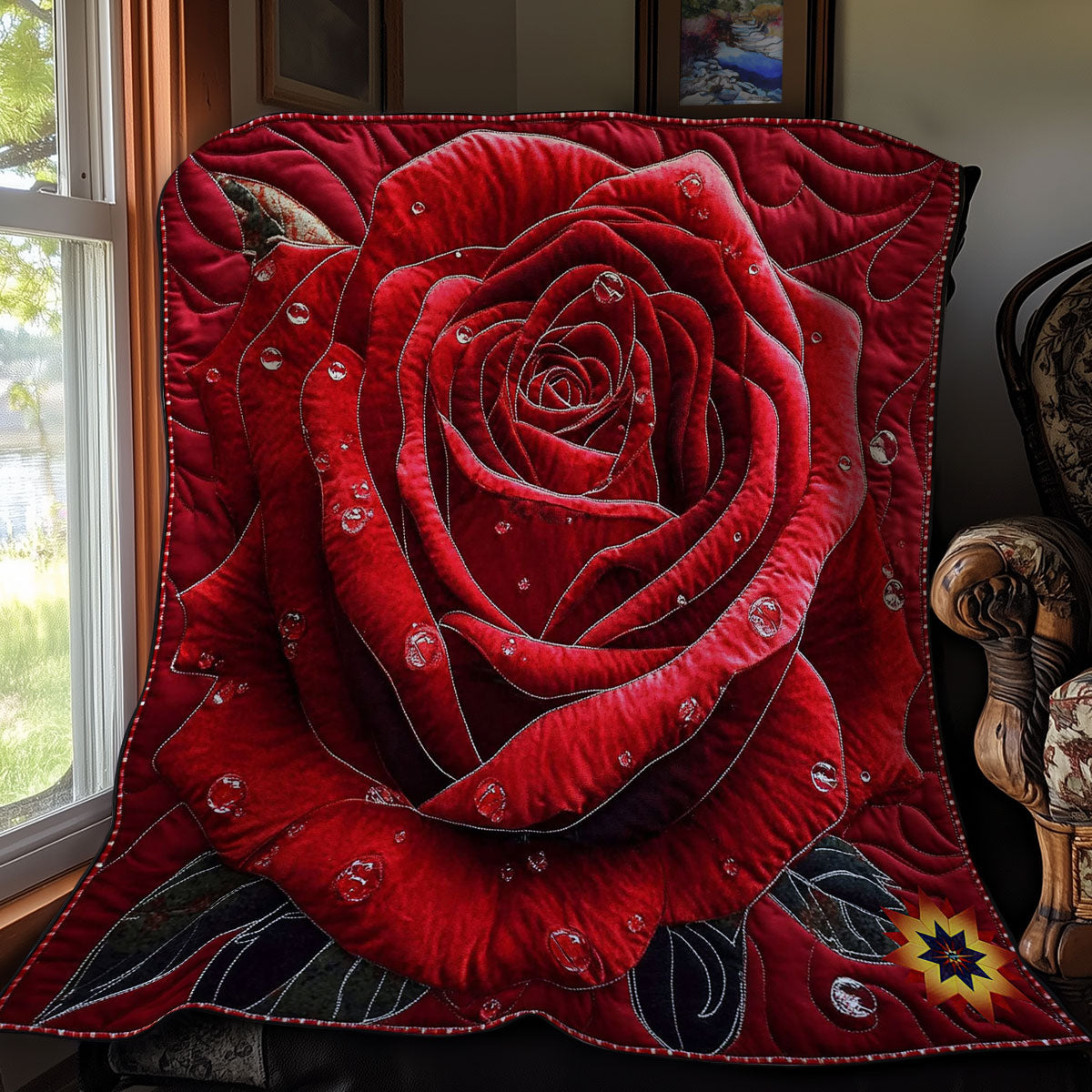 Red Rose WY2811033CL Quilt