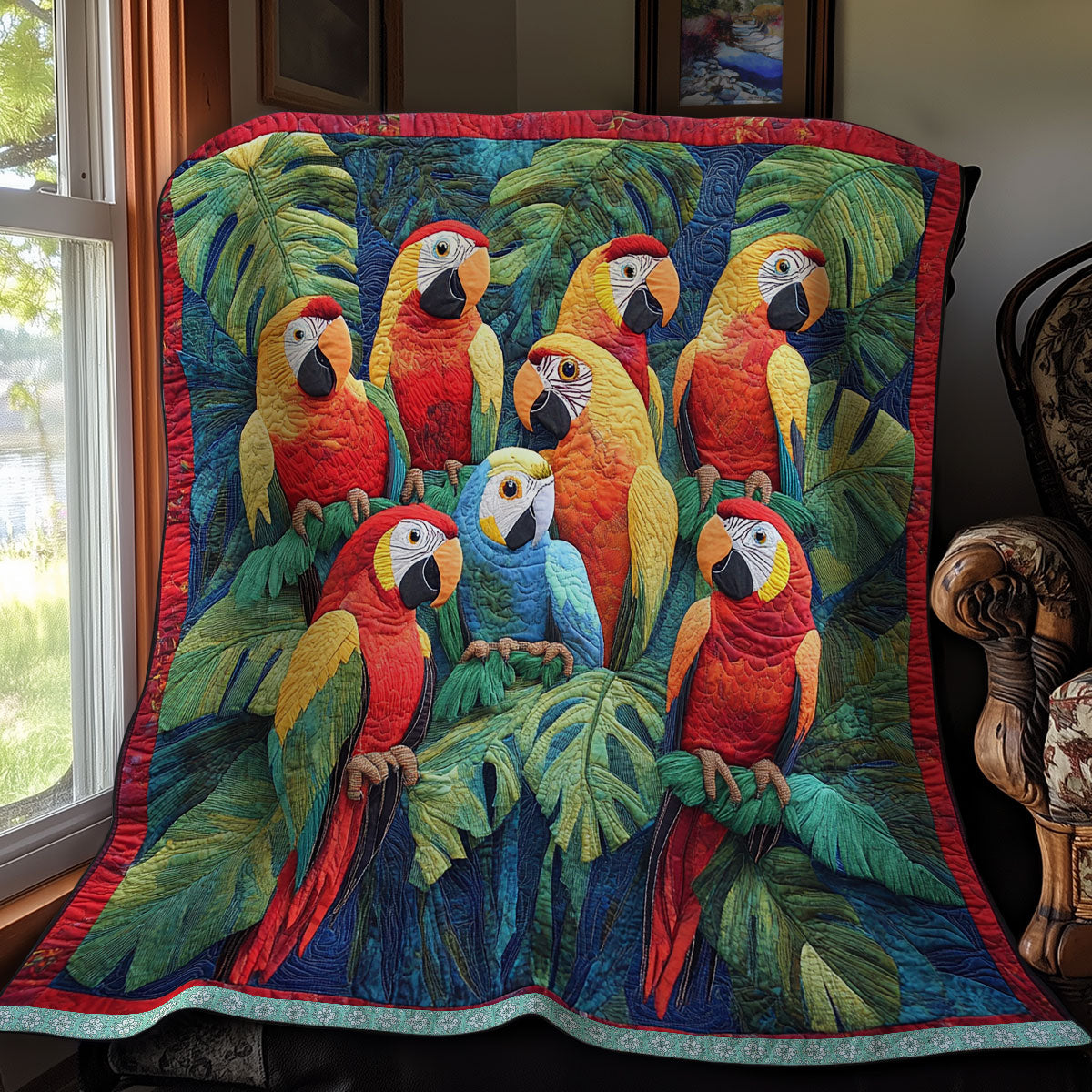 Parrot Colorful WX2511027CL Quilt