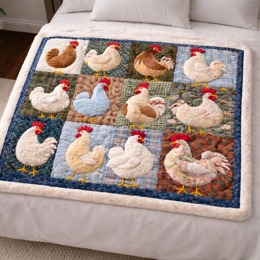 Chicken CW2801002CL Faux Fur Throw Blanket