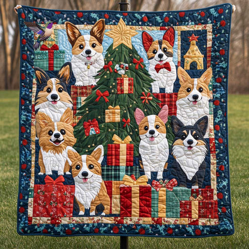 Corgi's Festive Cheer WN0910062CL Quilt