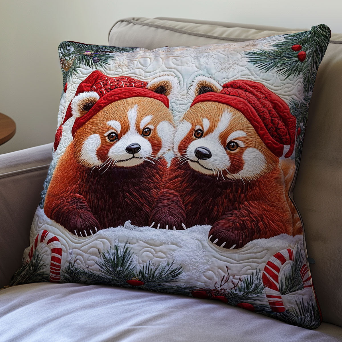 Winter Red Panda WY0412127CL Quilt Pillow Case