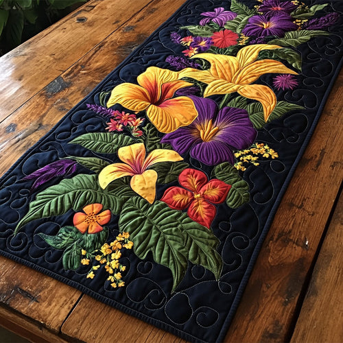 Flowers WY2802048CL Quilted Table Runner
