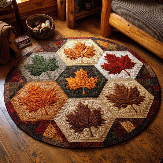 Autumn Serenade CW0808012CL Quilted Round Mat