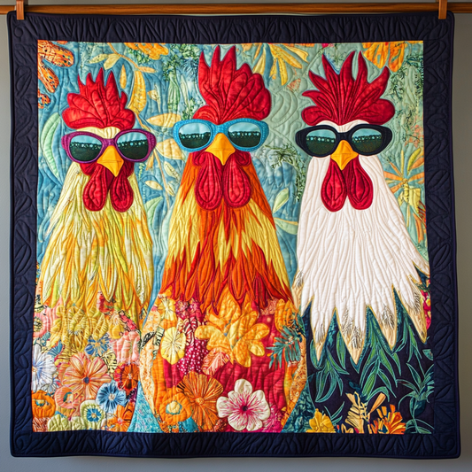 Cool Roosters WG1301021CL Quilt
