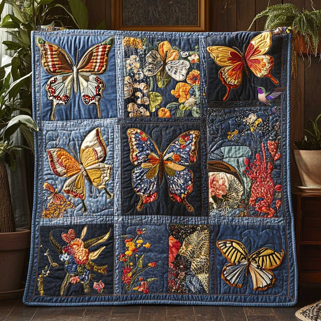 Garden Butterfly WN2011082CL Quilt