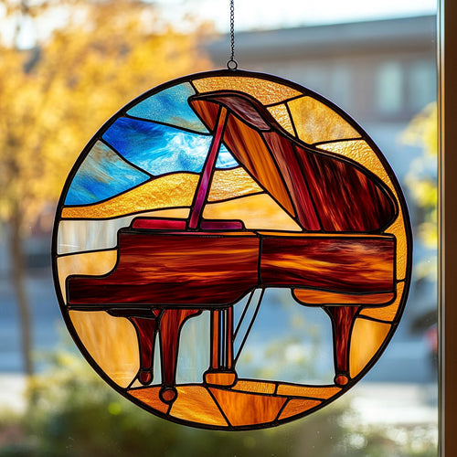 Piano WJ1211049CL Stained Glass Suncatcher