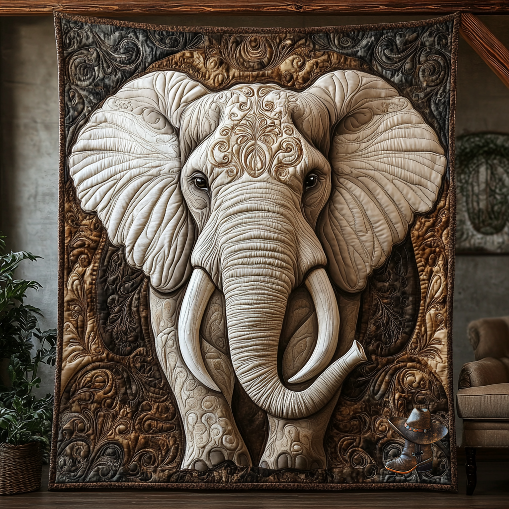 Elephant Spirit Artisan WG1812001CL Quilt