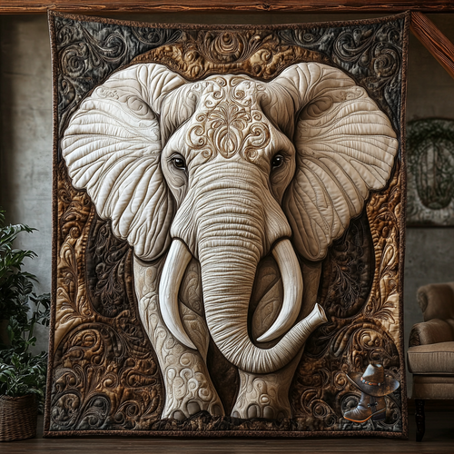 Elephant Spirit Artisan WG2702001CL Quilt