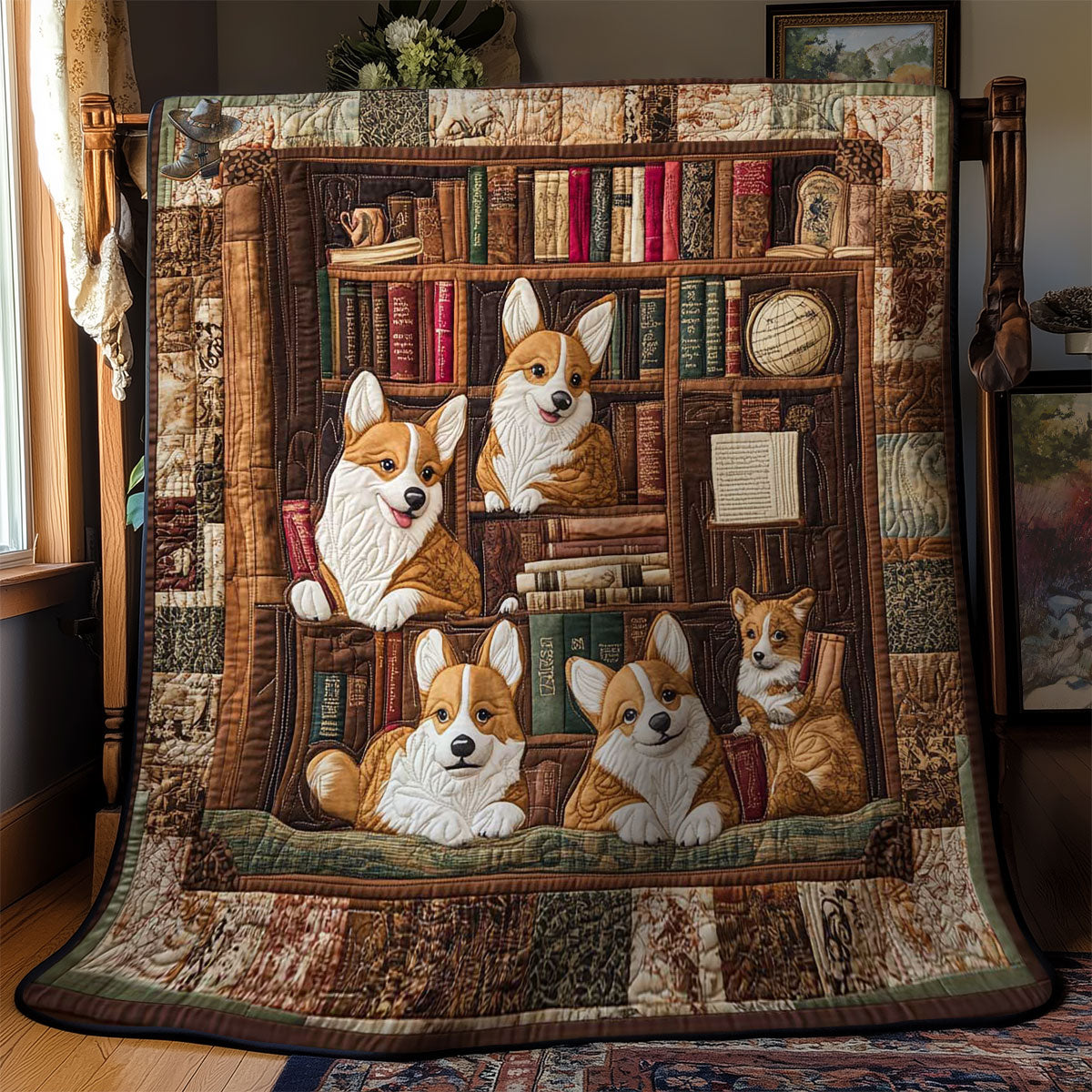 Corgi Book Club WN2910032CL Quilt