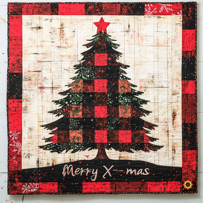 Checkered Pattern Christmas Tree WY3110013CL Quilt