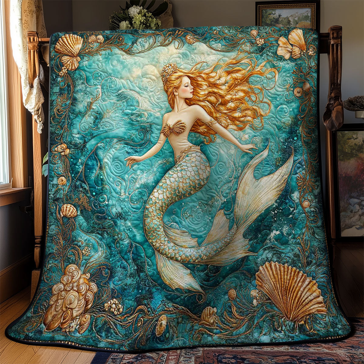 Ocean Mermaid WN0901012CL Quilt