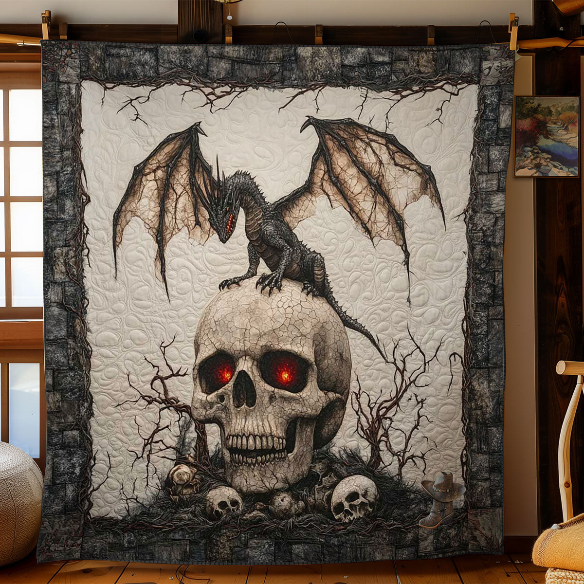 Cursed Dragon Skull WN1312050CL Quilt