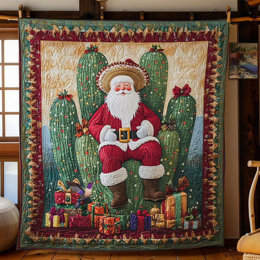 Cactus Christmas Santa WN1112001CL Quilt