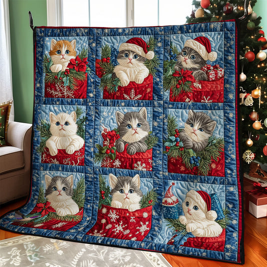 Kitten Xmas WY2911044CL Quilt