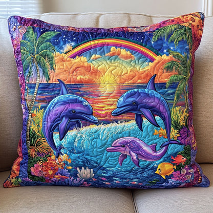 Dolphin Rainbow WT2702059CL Quilt Pillow Case