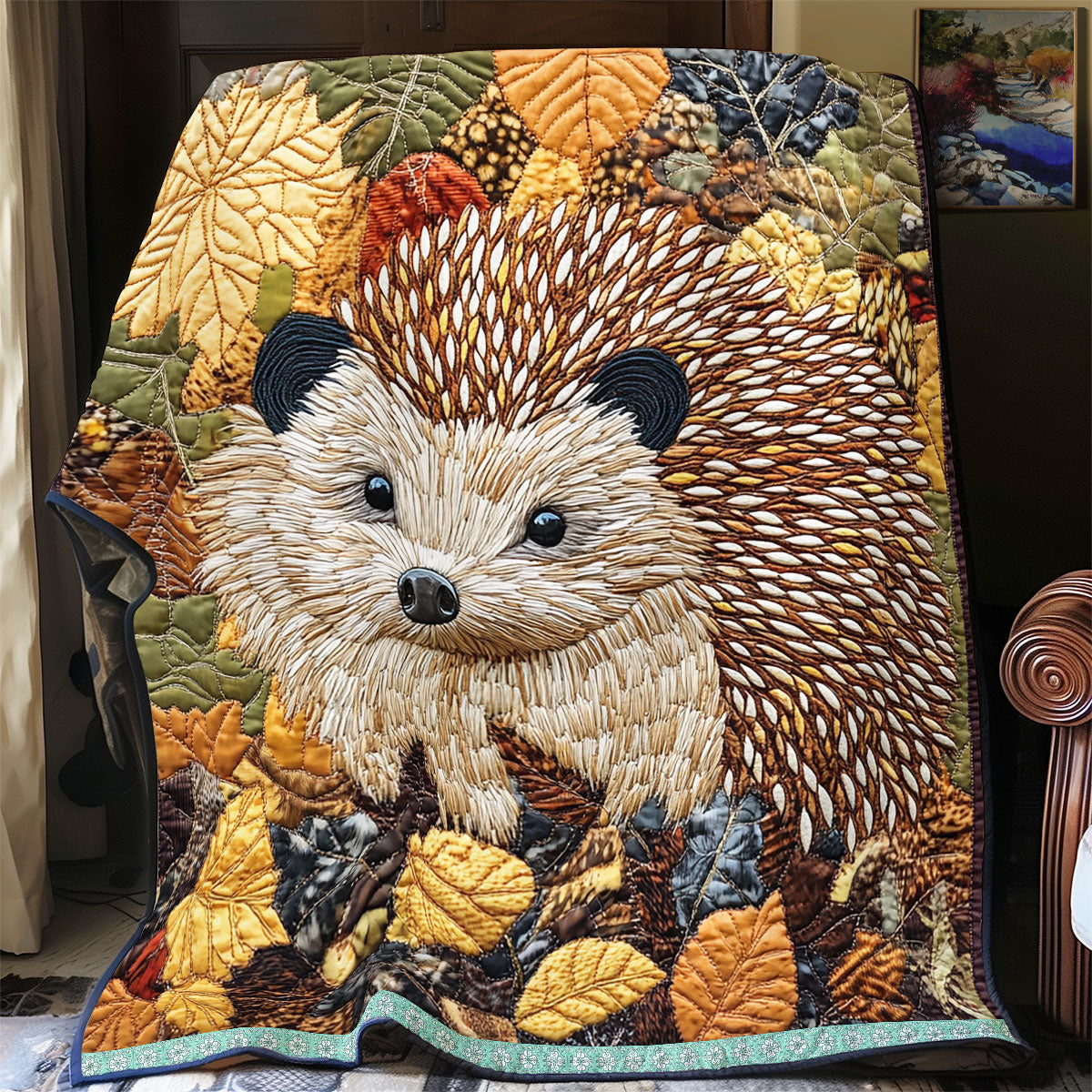 Hedgehog Autumn WX1812022CL Quilt