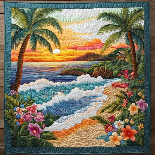 Tropical Beach CW1505146CL Quilt