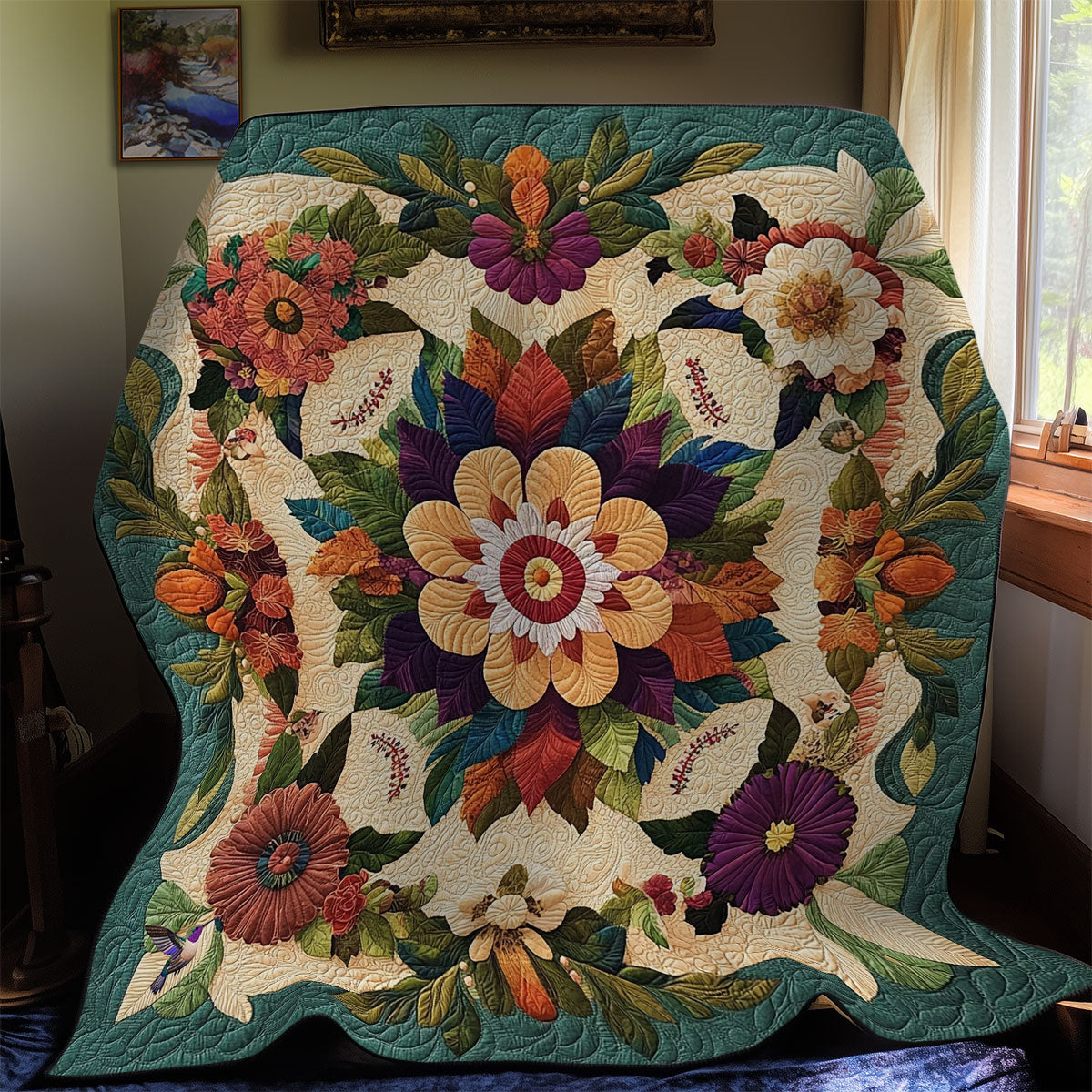 Flower Garden WY0911001CL Quilt