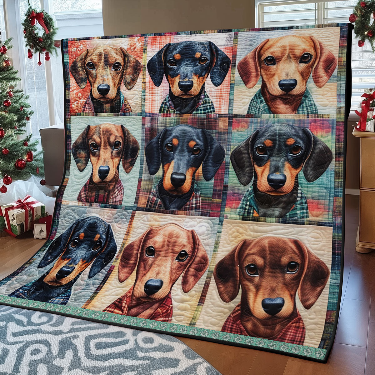 Dachshund WU2809002CL Quilt