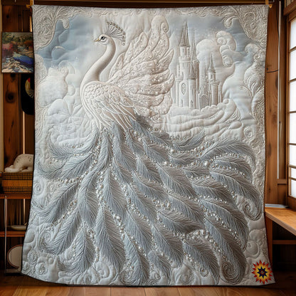 Peacock In Snow Castle WY2512022CL Quilt