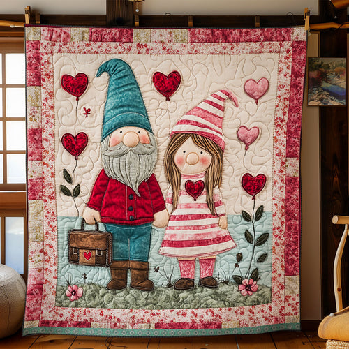 Gnome Love Story WX1112027CL Quilt