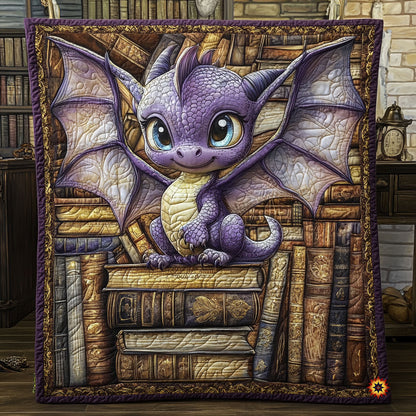 Cute Purple Dargon WY0611004CL Quilt