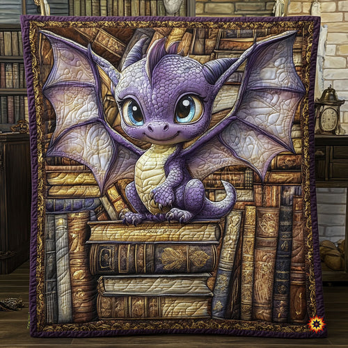 Cute Purple Dargon WY0611004CL Quilt