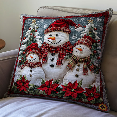 Christmas Snowman WY2711063CL Quilt Pillow Case