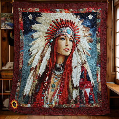 Native American Girl WY2711036CL Quilt