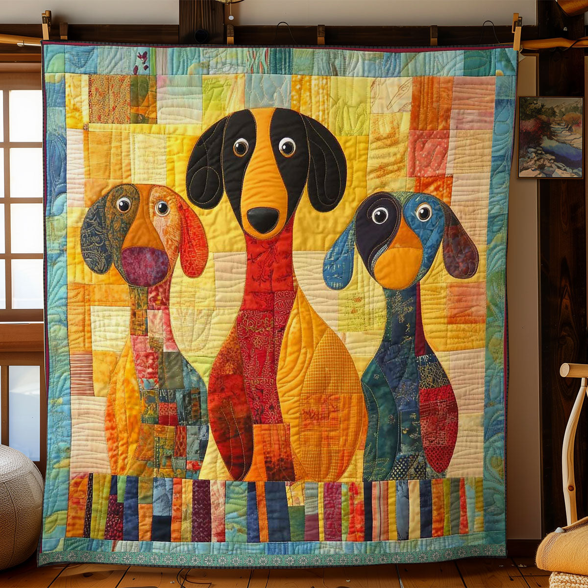 Dachshund Herd WN0508024CL Quilt