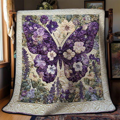 Purple Garden Butterfly WN3012009CL Quilt