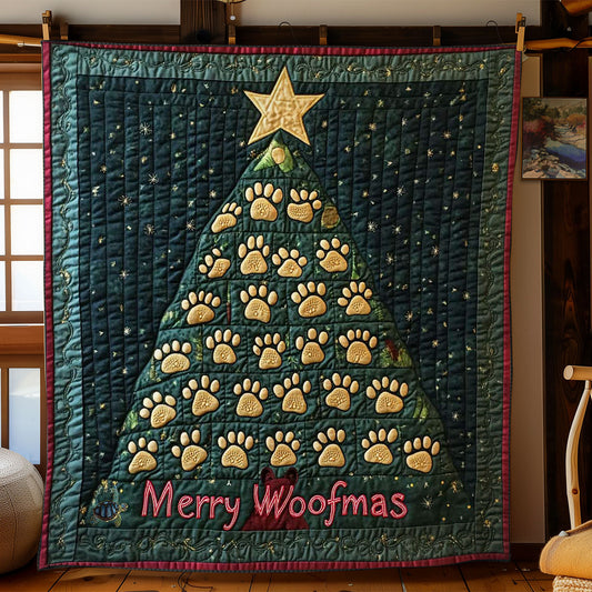 Festive Paw Prints WN1411030CL Quilt