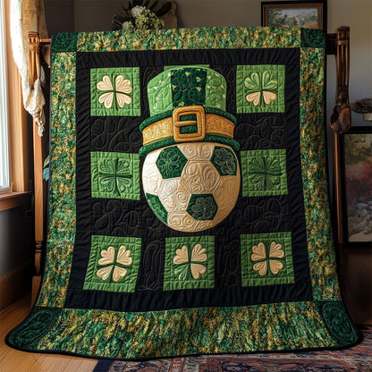 Green Patrick's Day Soccer WN2712025CL Quilt