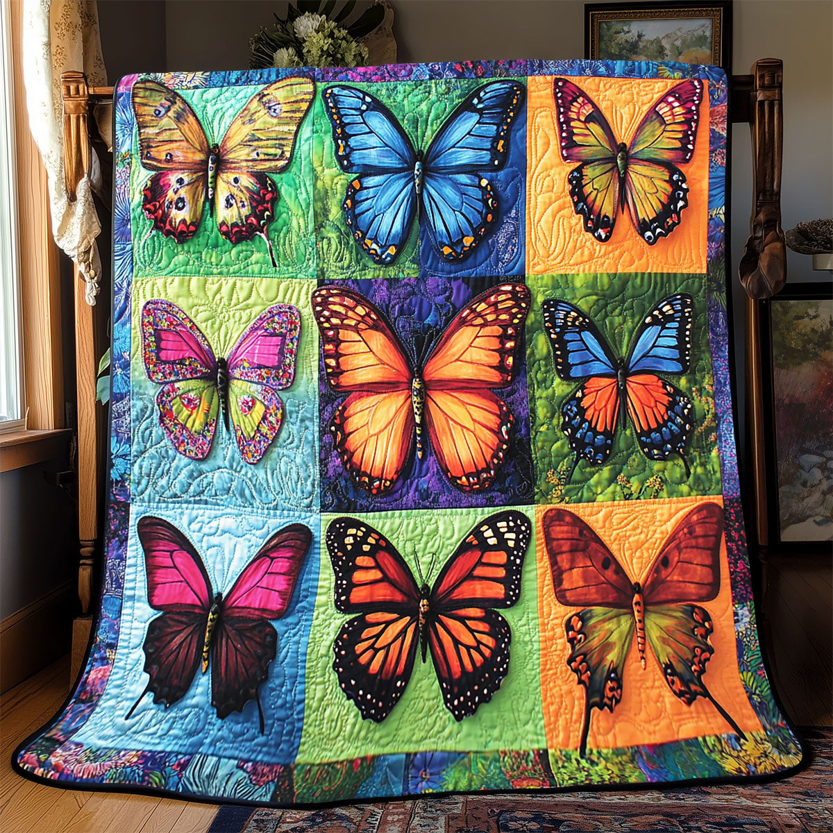 Vibrant Butterfly WX0302080CL Quilt