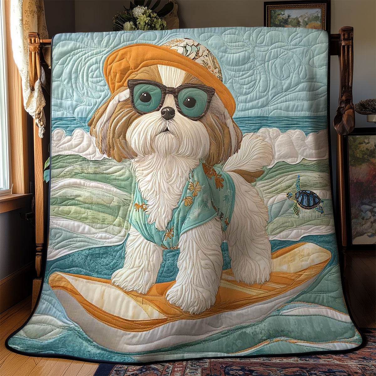 Shih Tzu Cool Vibes WN0811025CL Quilt