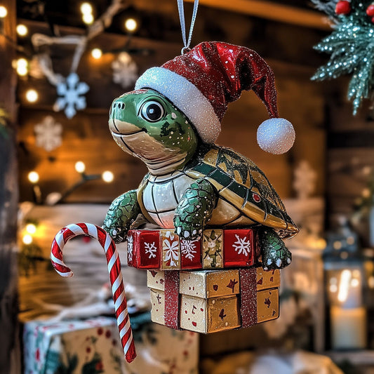 Present Turtle LT1110026CL Christmas Ornament