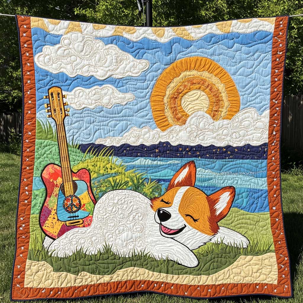 Corgi Chill Riffs WN0410011CL Quilt