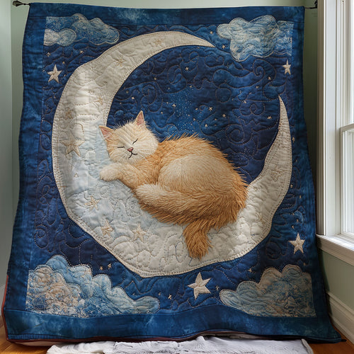 Crescent Moon Sleeping Cat XB1203019CL Quilt