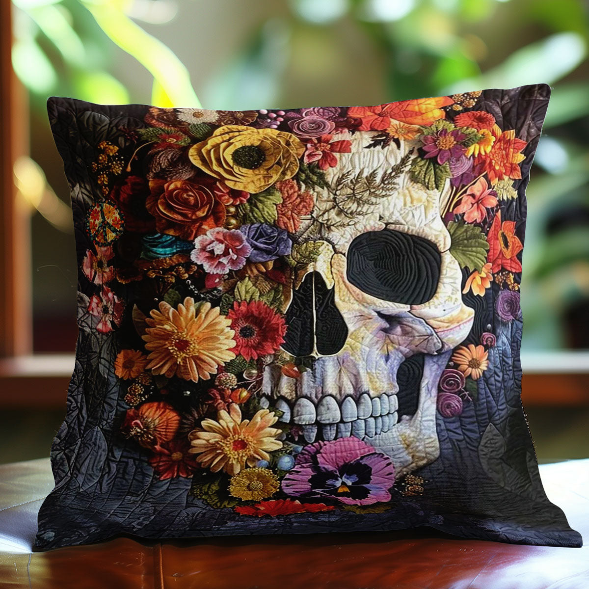 Floral Skull Dream WN2110147CL Quilt Pillow Case