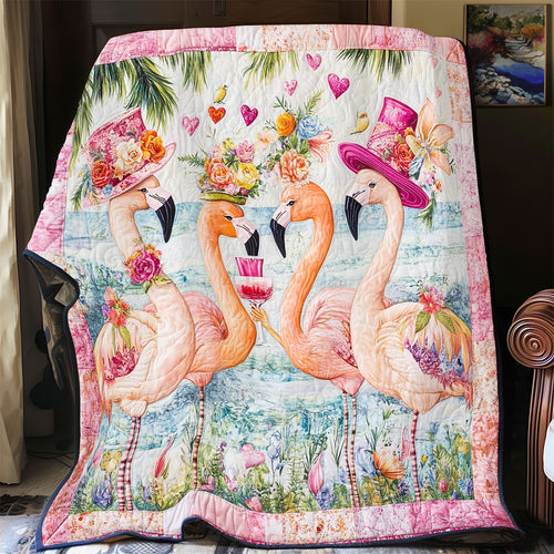Lady Flamingo WY2001002CL Quilt