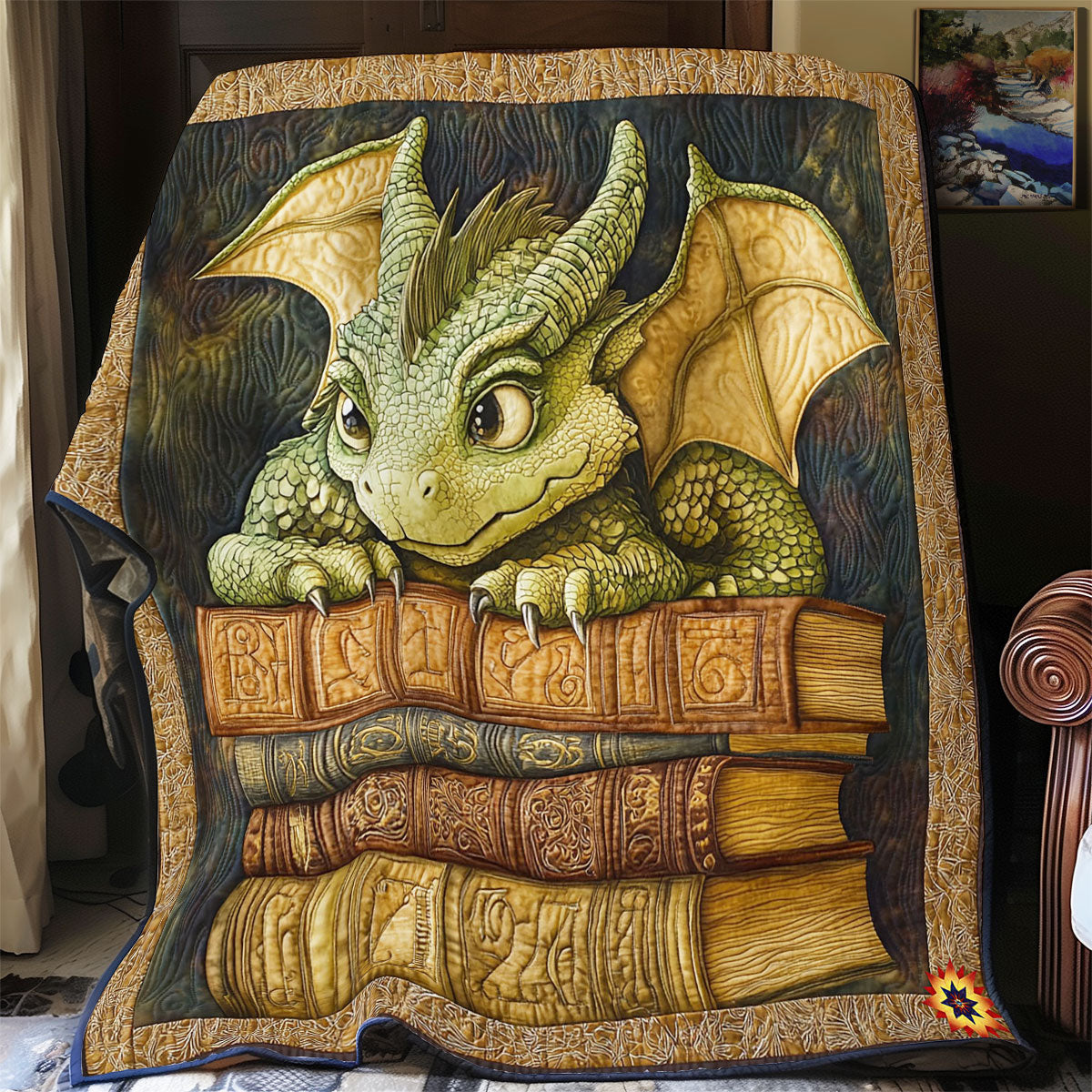Book Dragon WY2711015CL Quilt