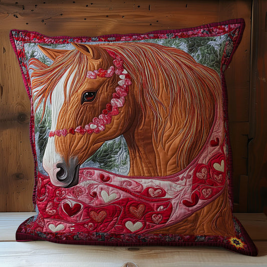 Valentine Horse WY2501071CL Quilt Pillow Case