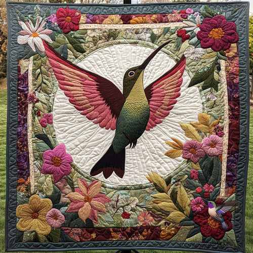 Hummingbird In Bloom WN0910005CL Quilt