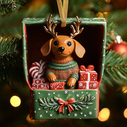 Jolly Dachshund Magic WN1510059CL Christmas Ornament
