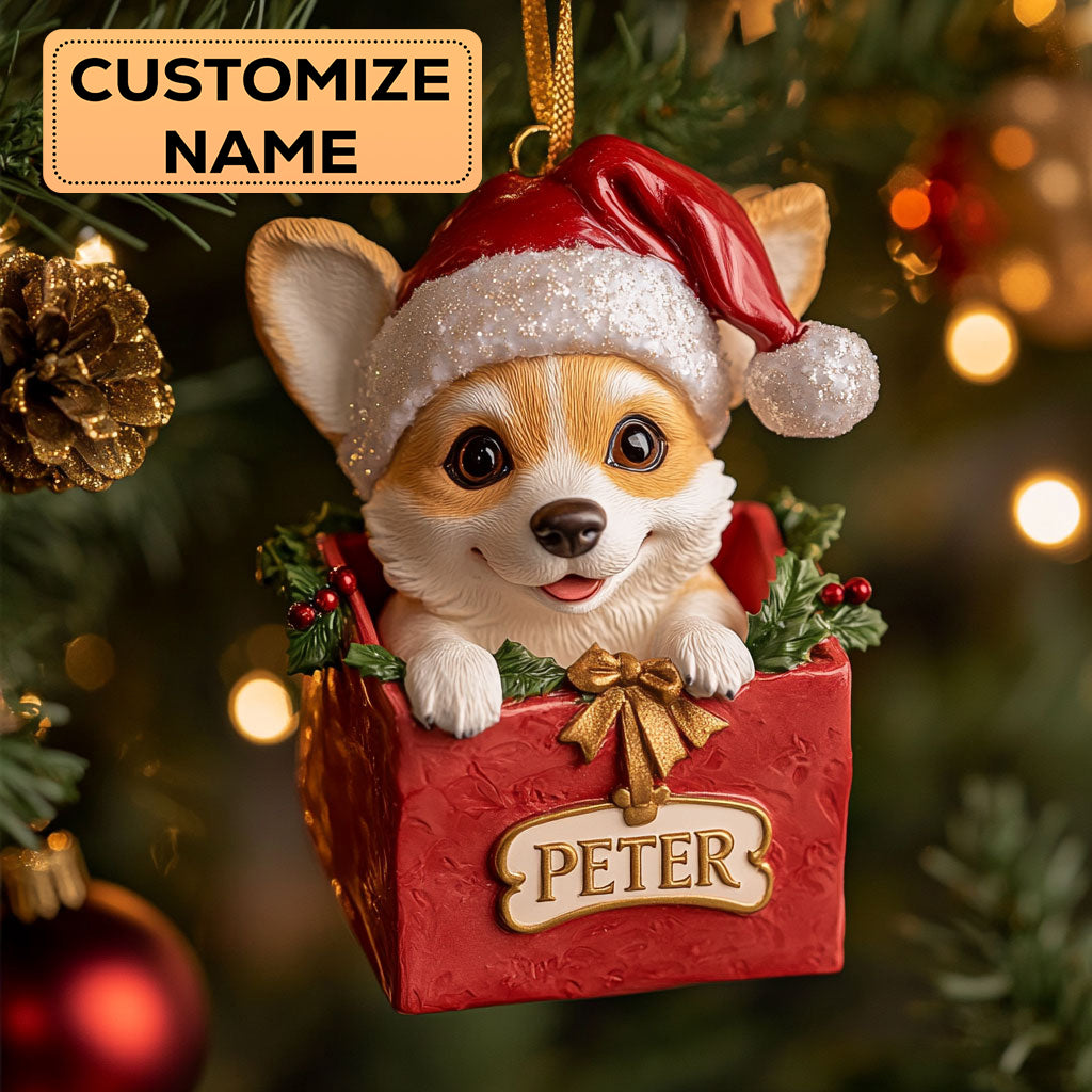 Corgi Gift CW2411010CL Personalized Christmas Ornament