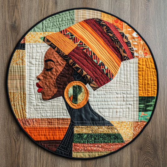Melanin Muse CP1505004CL Quilted Round Mat