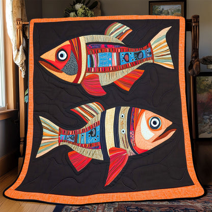Vibrant Fish WX2001082CL Quilt